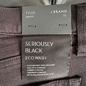 J Brand Tyler Slim Fit Seriously Black Jeans